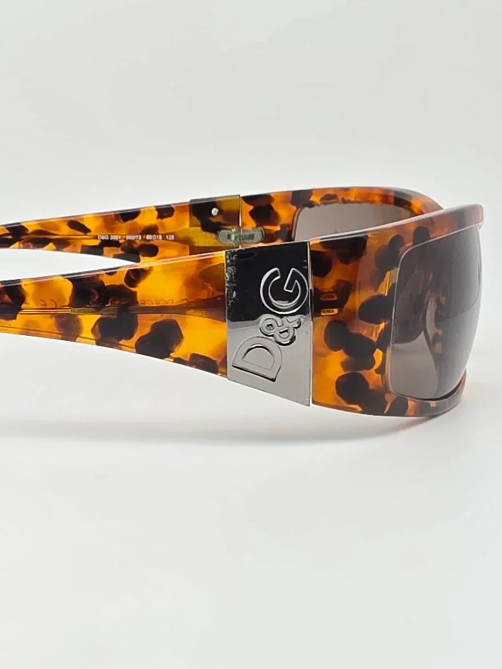 Dolce & Gabbana D&G3001 502/73 Tortoise Frame Grey Lens Sunglasses w/ Case 65mm